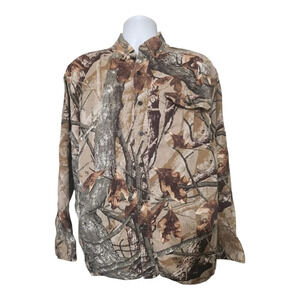 Outfitter Ridge Mens Camouflage Button-Down Shirt Large Long Sleeve 100%‎ Cotton